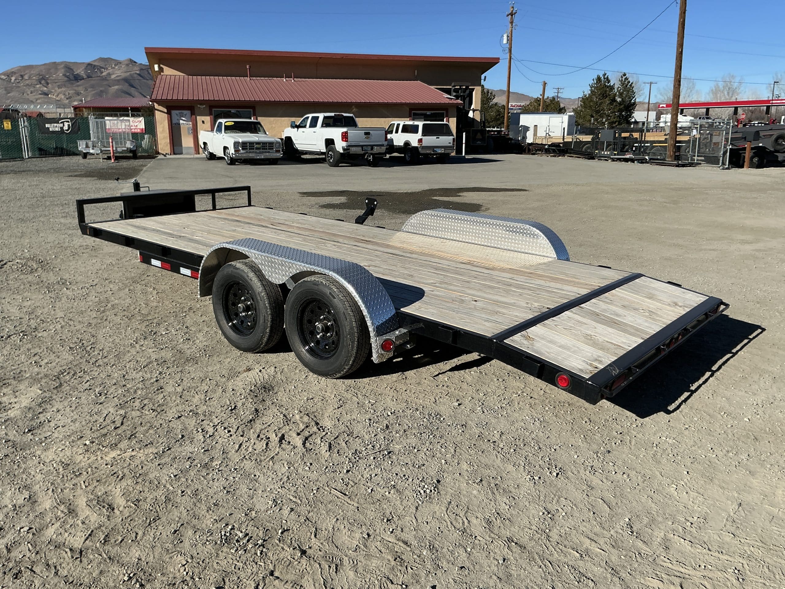 2026 PJ C4 18’ x 83” Car Hauler – 7K GVWR –Ramps – Toolbox – Black – Stock #2681729