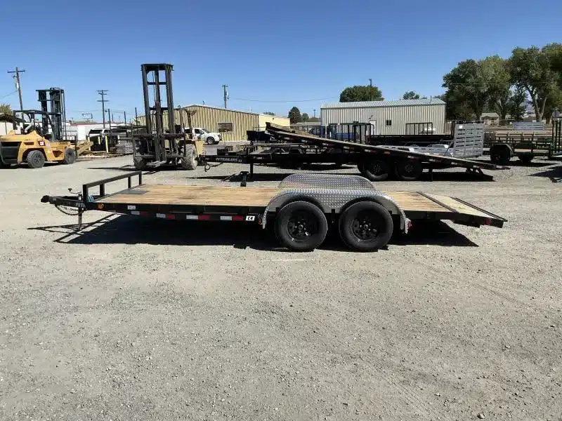 2026 PJ C4 18’ x 83” Car Hauler – 7K GVWR – Winch Plate – Black – Stock #2682857